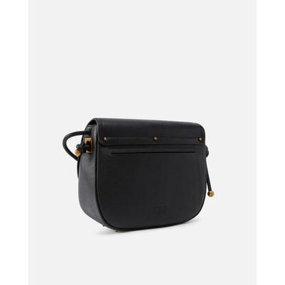 Black Leather Crossbody Bag