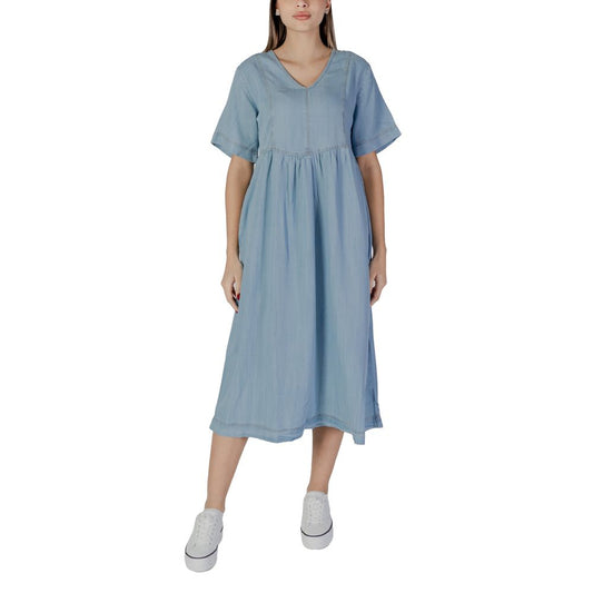 Light Blue Cotton Dress