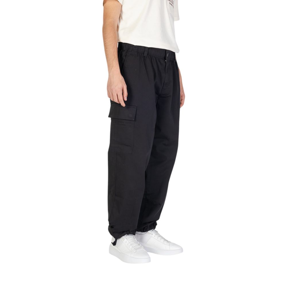 Black Cotton Rigenerato Jeans & Pant