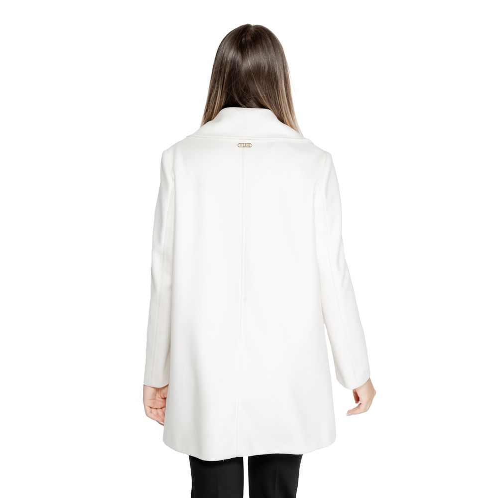 White Polyester Jackets & Coat