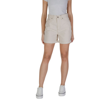 Beige Cotton Short