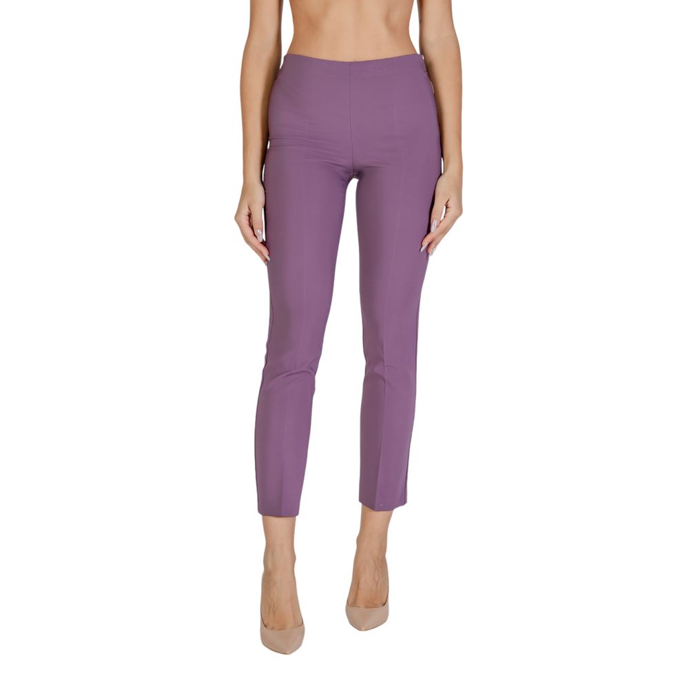 Purple Polyester Jeans & Pant