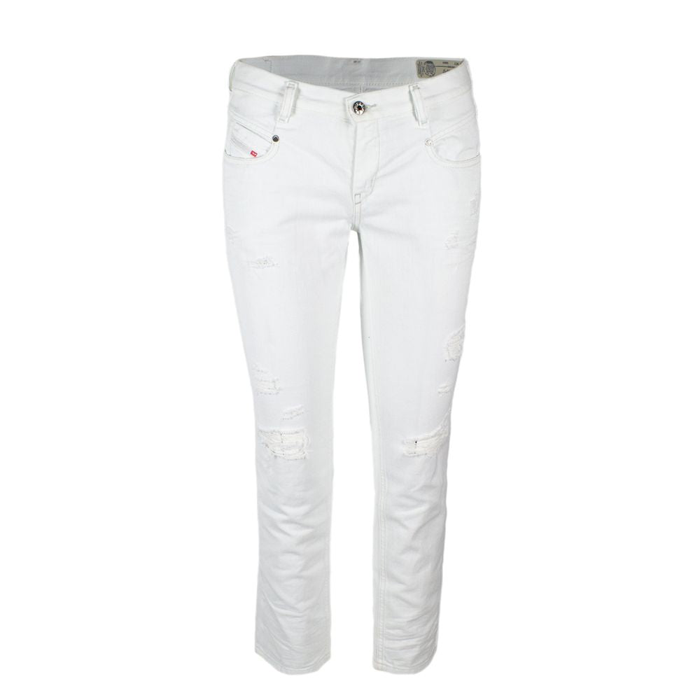 White Cotton Jeans & Pant