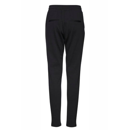 Black Polyester Jeans & Pant