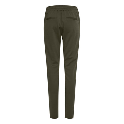 Green Polyester Jeans & Pant