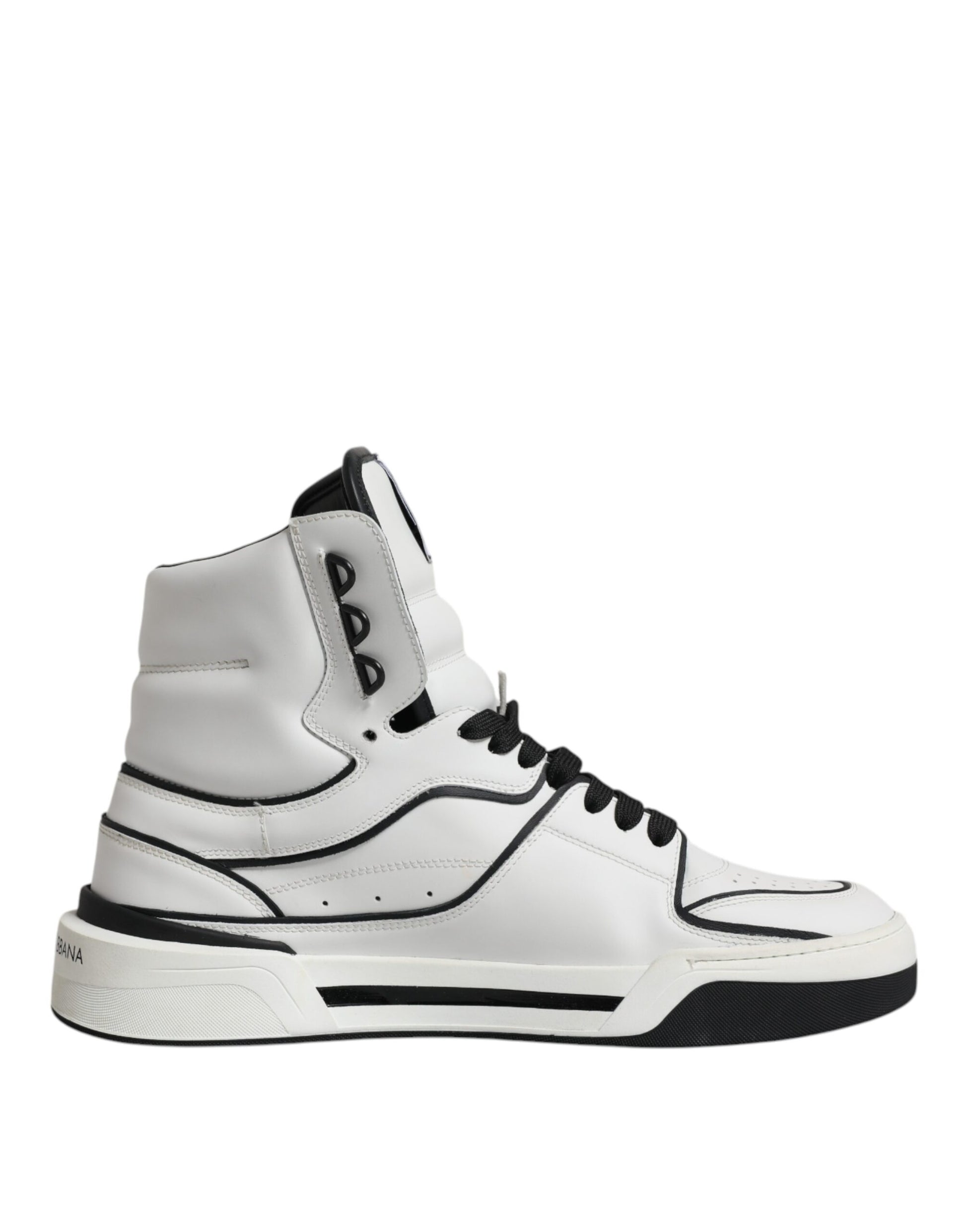 White Leather High Top Men Sneakers Shoes