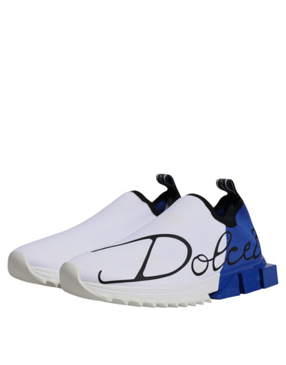 White Blue Low Top Sorrento Men Sneaker Shoes