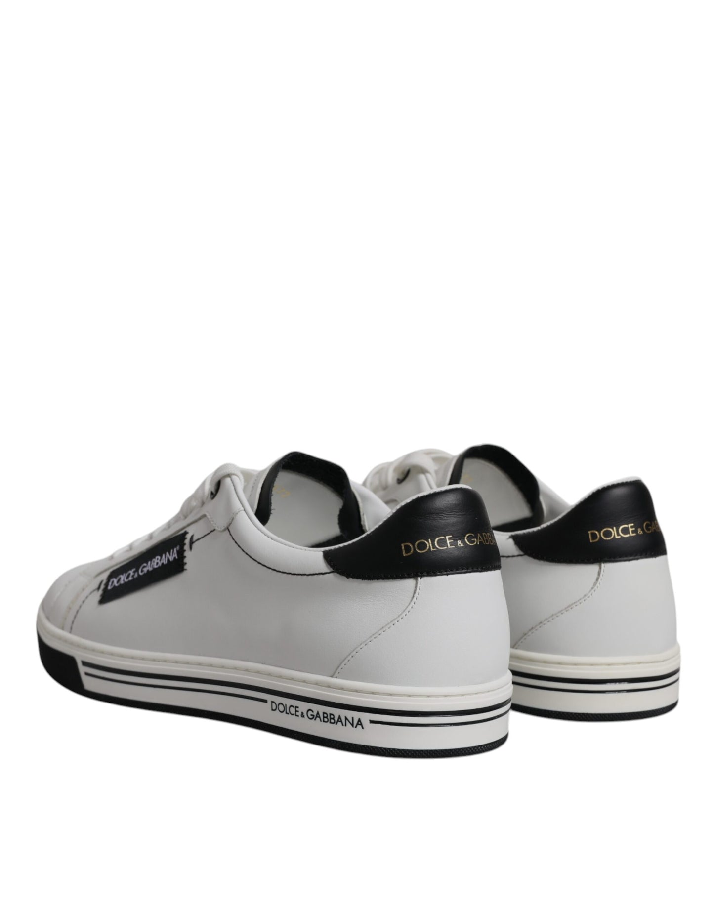 White Leather Low Top Men Sneakers Shoes