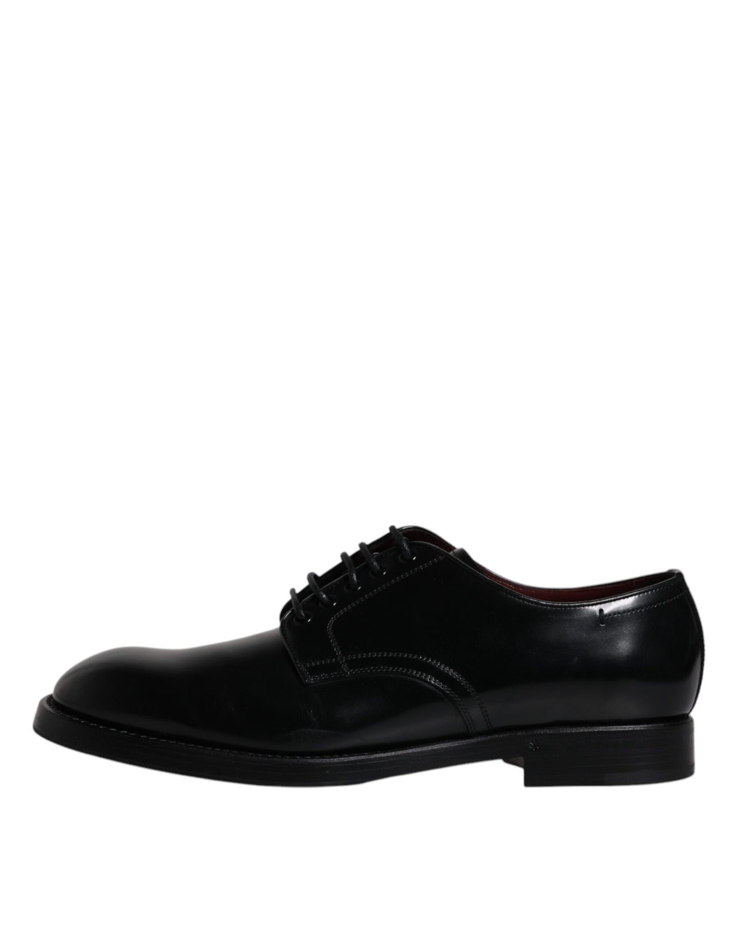 Black Leather Lace Up Men Derby Formal Shoes