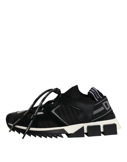 Black White Logo Sorrento Mens Sneakers Shoes