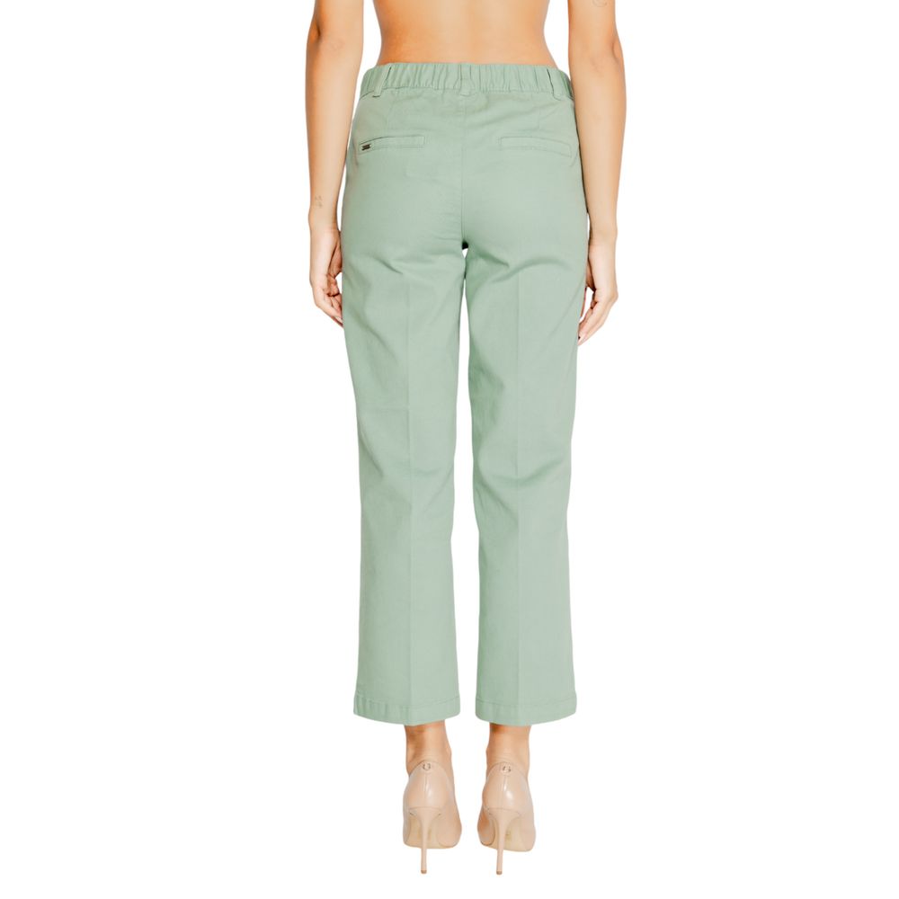 Turquoise Cotton Jeans & Pant