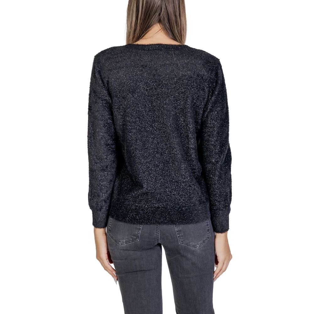 Black Nylon Sweater