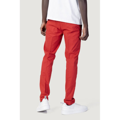 Red Cotton Jeans & Pant