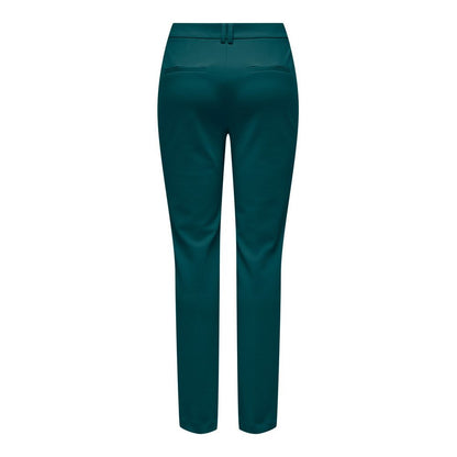 Green Polyester Jeans & Pant