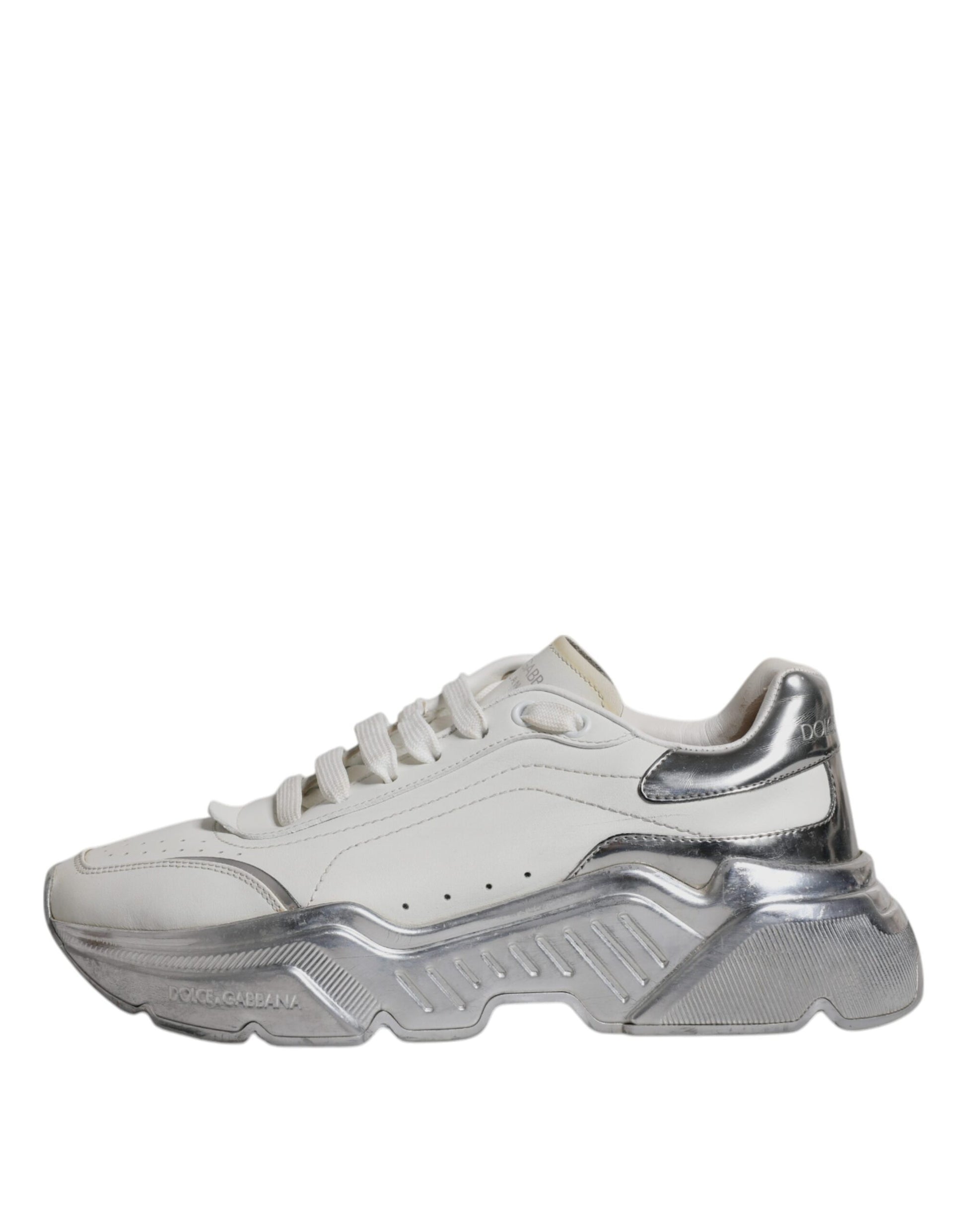 White Silver Daymaster Low Top Sneakers Shoes