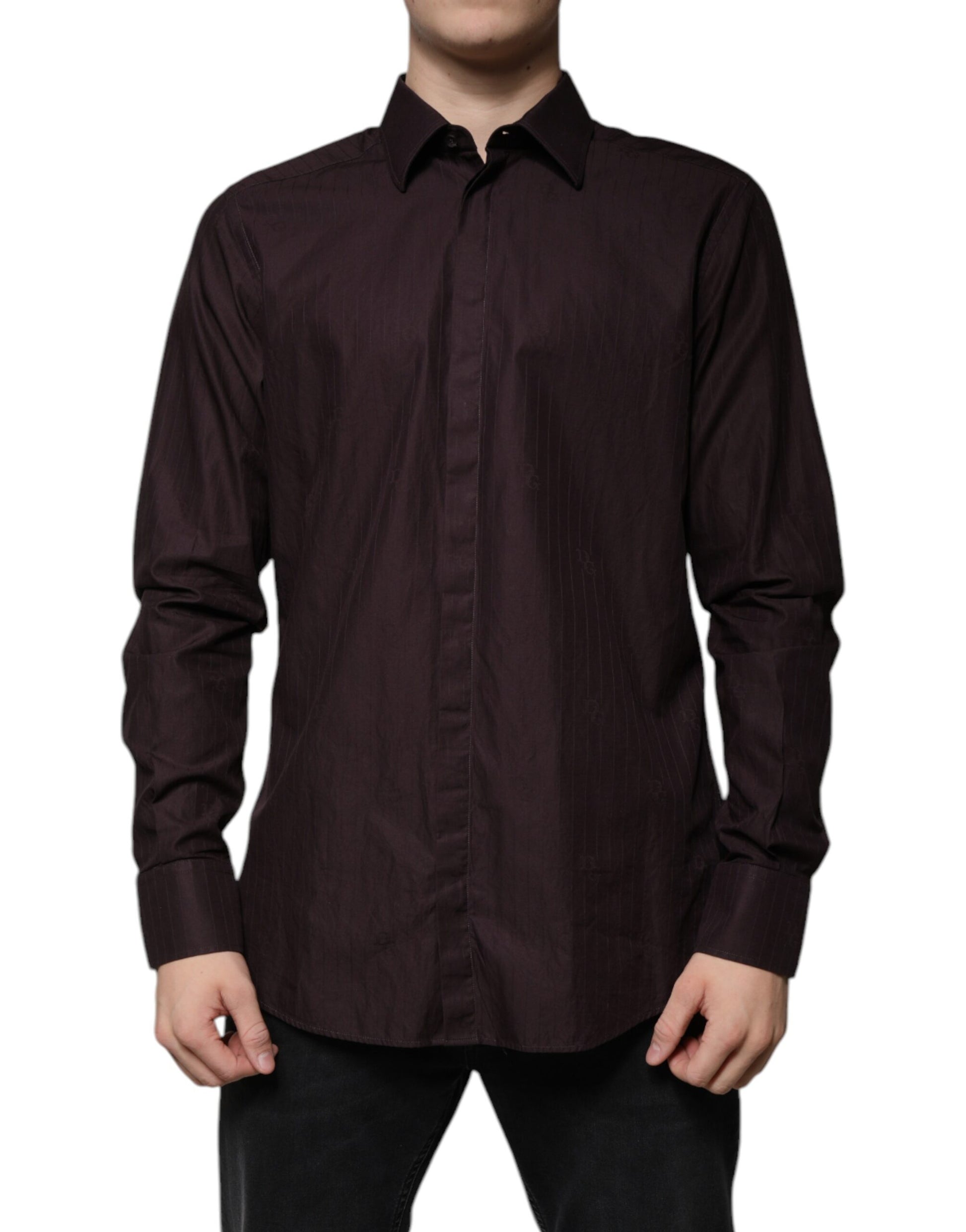 Purple Cotton Slim Fit MARTINI Dress Shirt