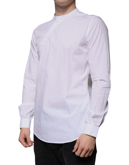 White Cotton Slim Fit MARTINI Dress Shirt