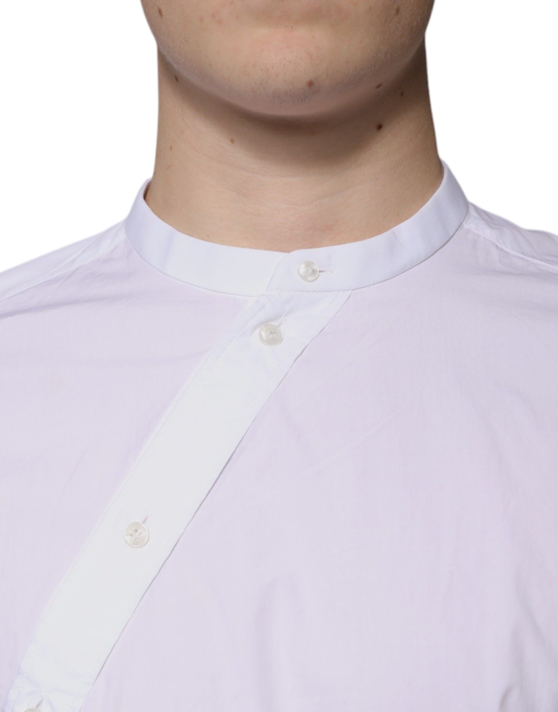 White Cotton Slim Fit MARTINI Dress Shirt