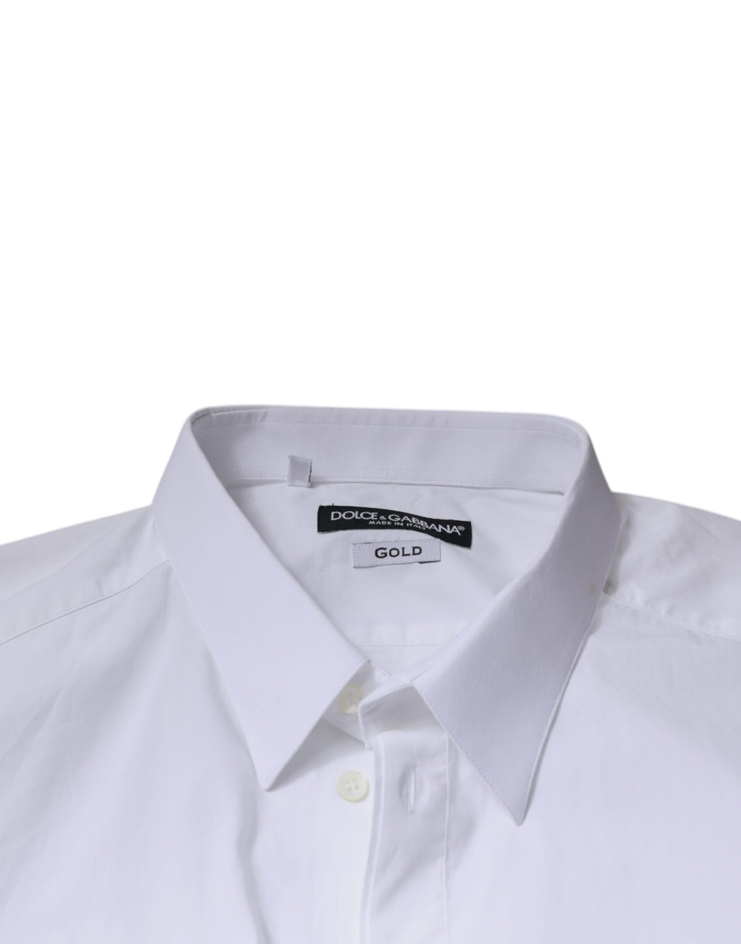 White Cotton Slim Fit GOLD Men Dress Shirt