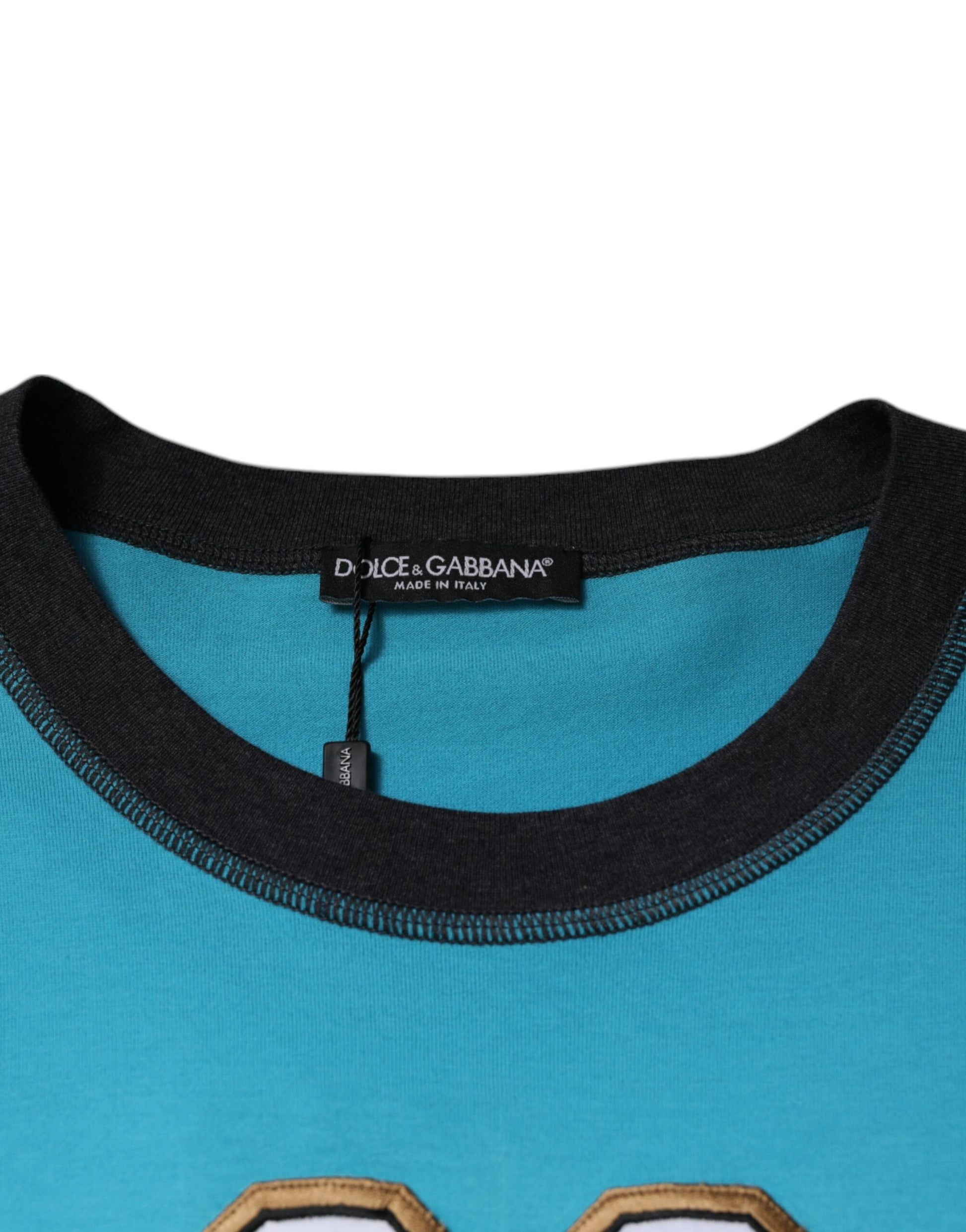 Blue Logo Crew Neck Short Sleeves T-shirt