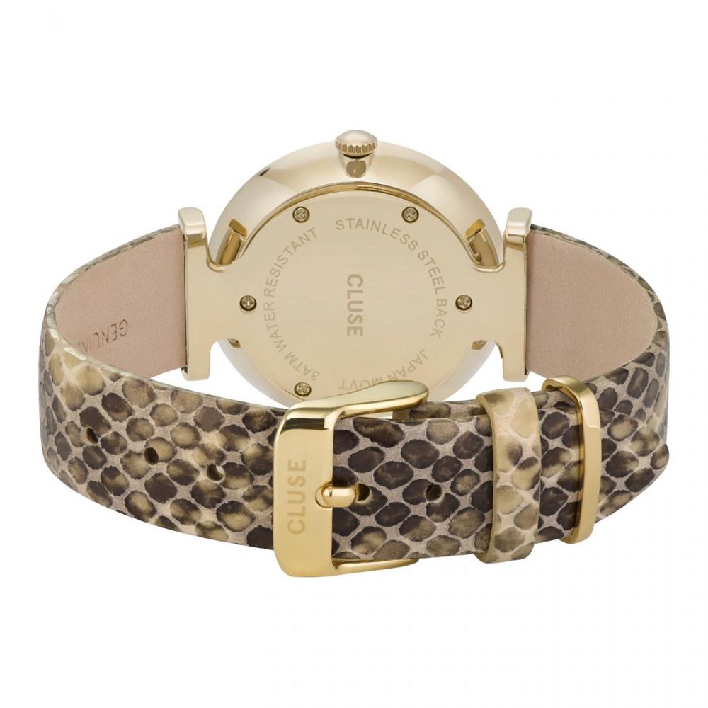 Beige Leather Watch