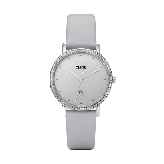 Gray Leather Watch