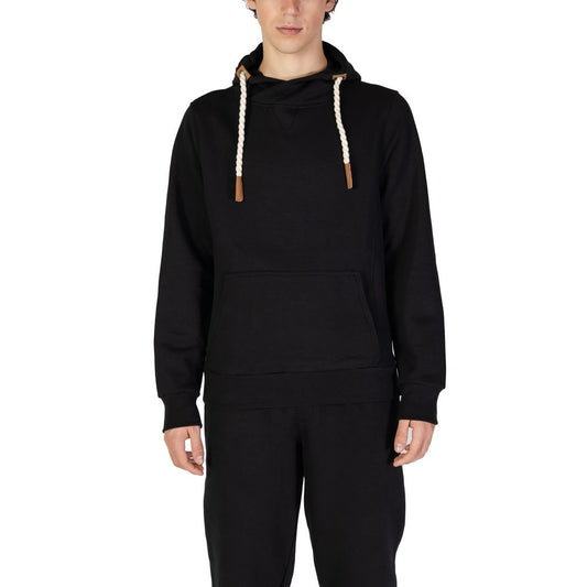 Black Cotton Hoodie
