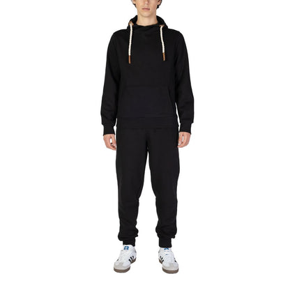 Black Cotton Hoodie