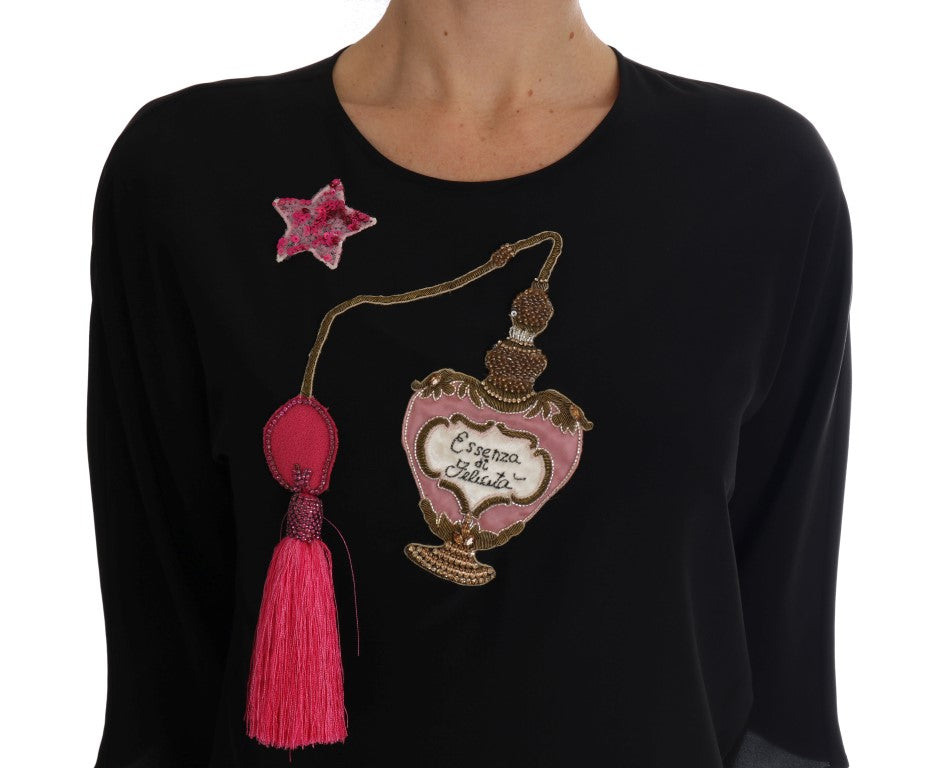 Fairy Tale Embroidered Silk Blouse