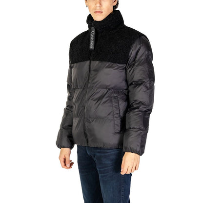 Black Recycled Polyester Jackets & Coat