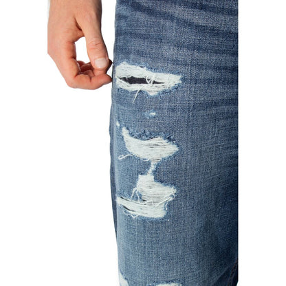 Blue Cotton Slim Fit Jean