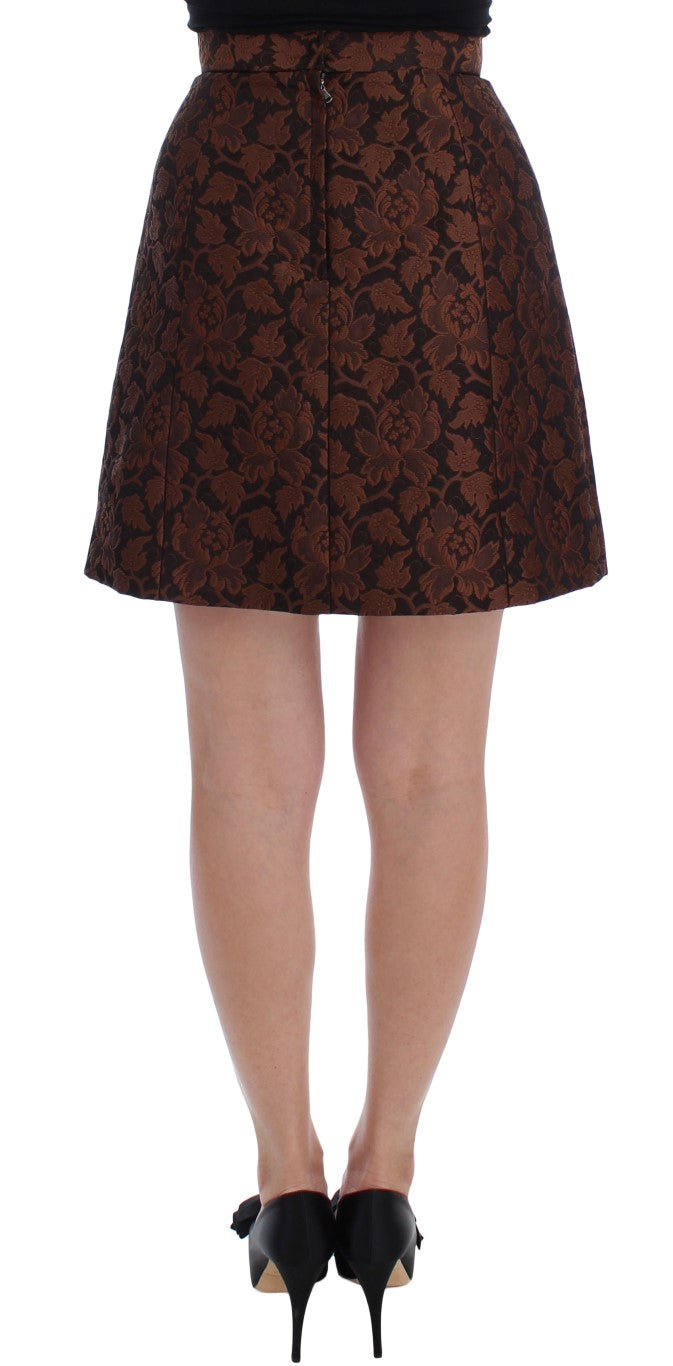 Elegant Brocade Bubble Skirt