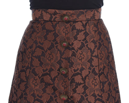 Elegant Brocade Bubble Skirt