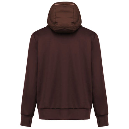 Brown Polyester Men Jacket