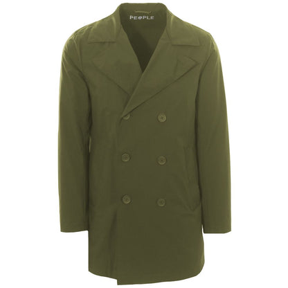 Green Recycled Polyester Men Jacket