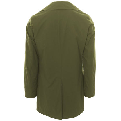 Green Recycled Polyester Men Jacket