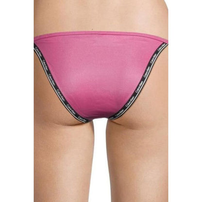 Pink Polyester Swim Briefs