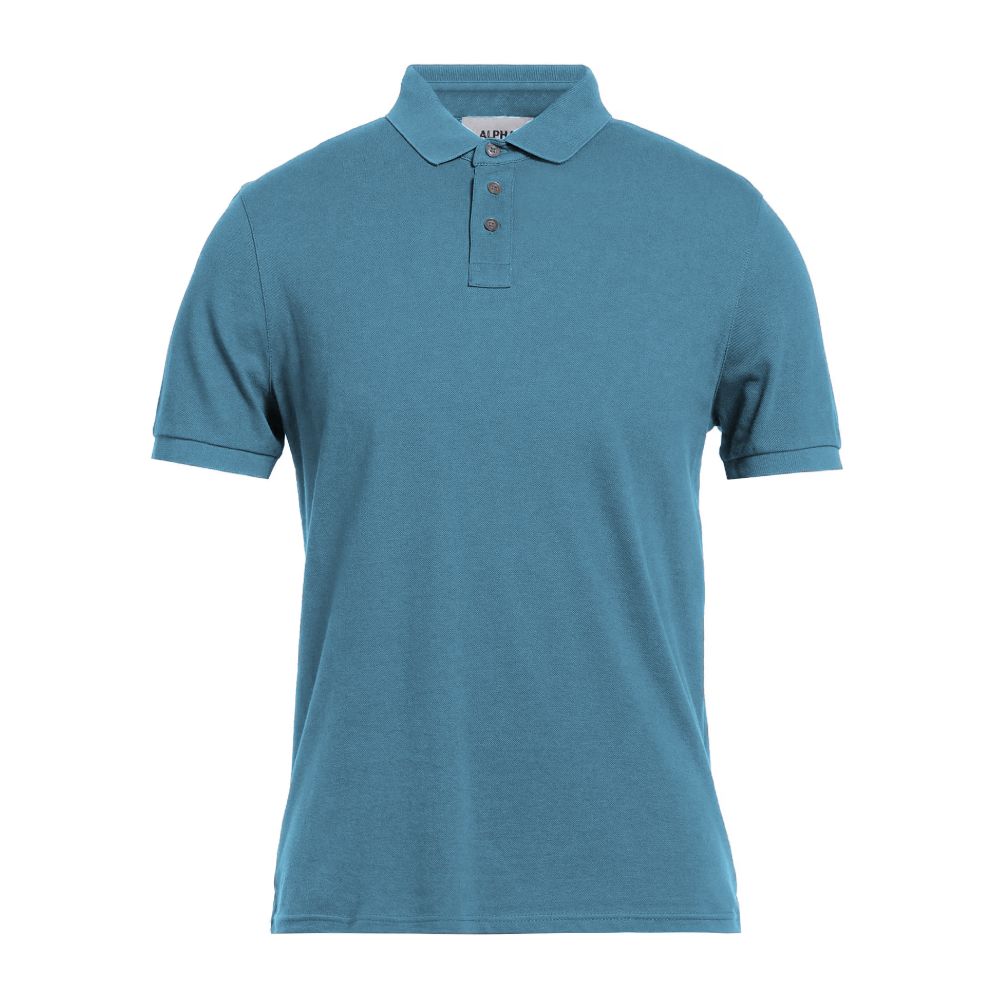 Blue Cotton Polo Shirt