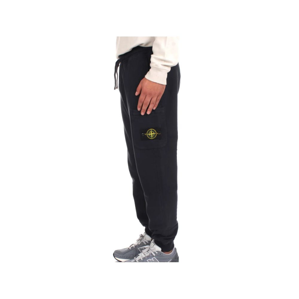Blue Cotton Men's Tracksuit Pant