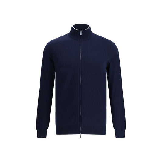 Blue Cotton Cardigan