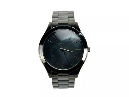 Slim Runway Gun Metal Stainless Steel Watch MK3413 NO BOX