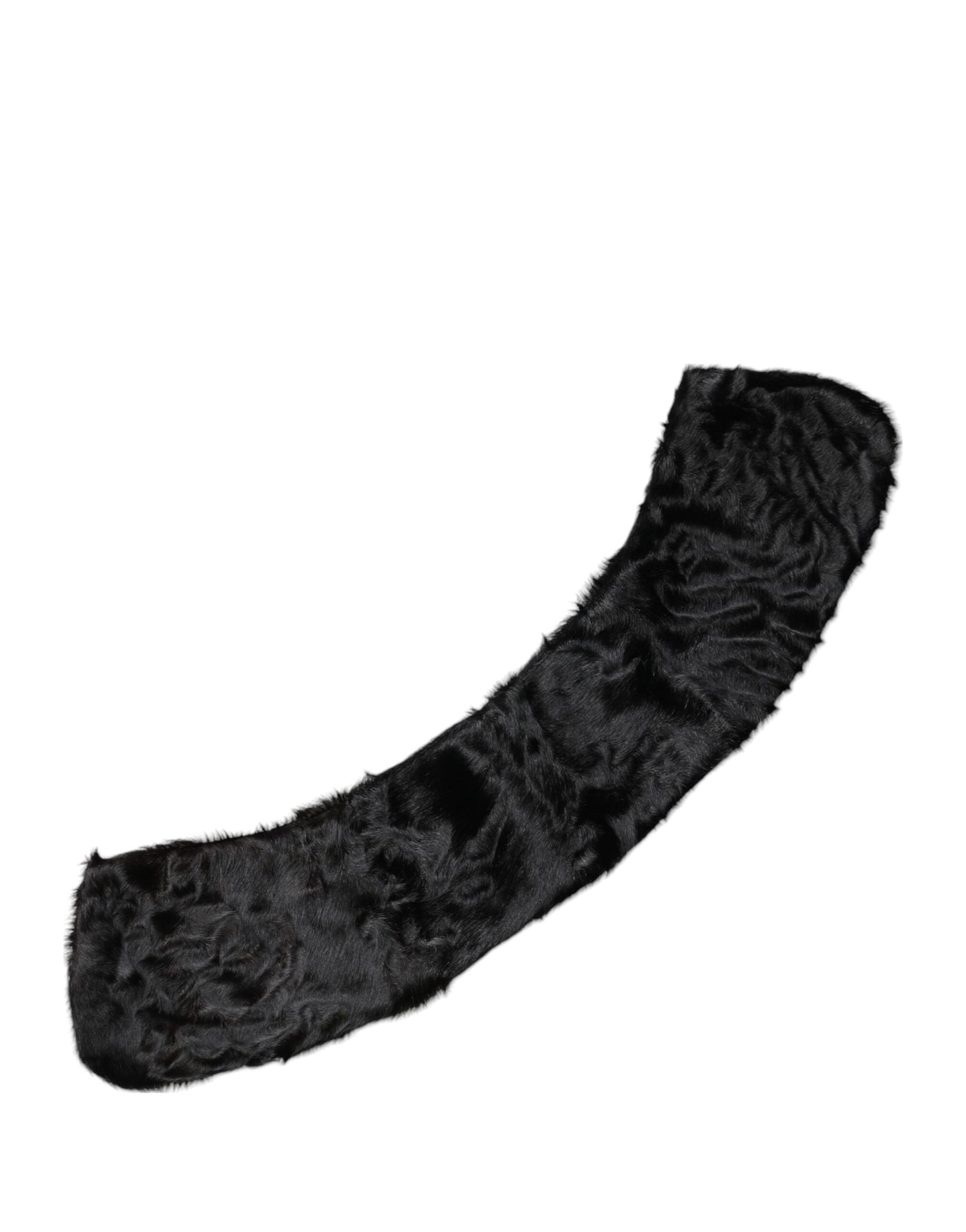 Black Lamb Fur Collar Women Neck Wrap Scarf