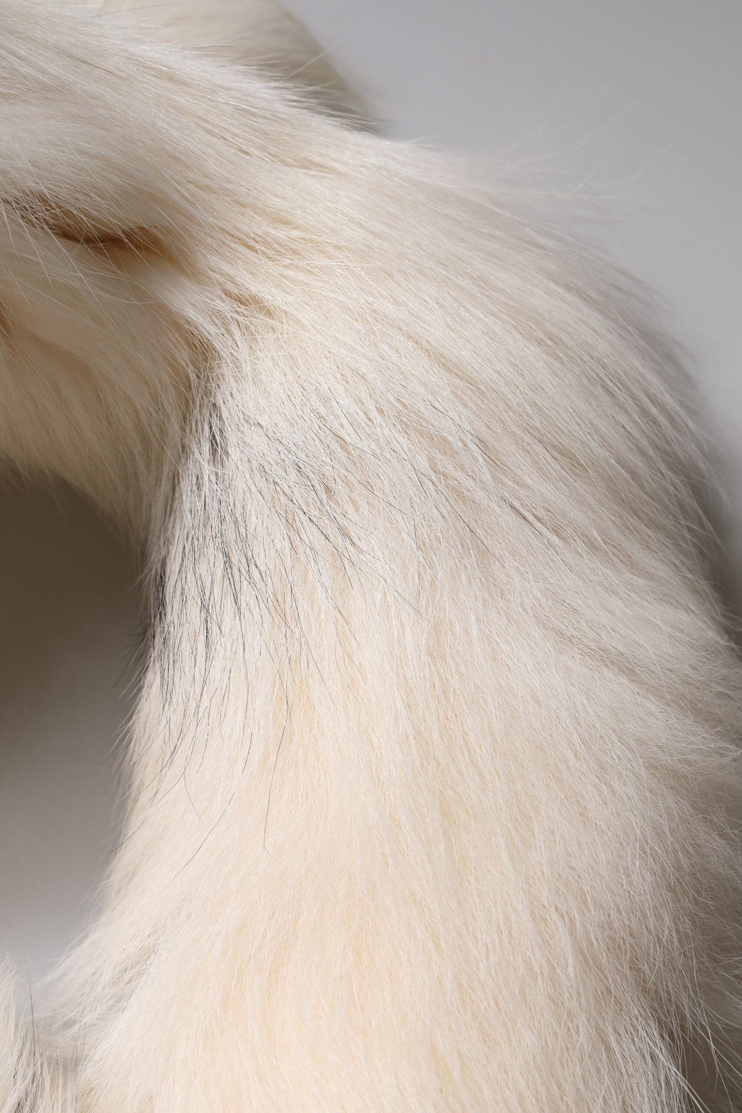 White Fox Fur Neck Wrap Warmer Winter Scarf