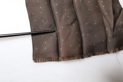 Brown Fantasy Silk Neck Wrap Shawl Scarf