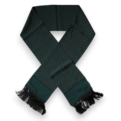 Dark Green Fantasy Fringes Neck Wrap Scarf