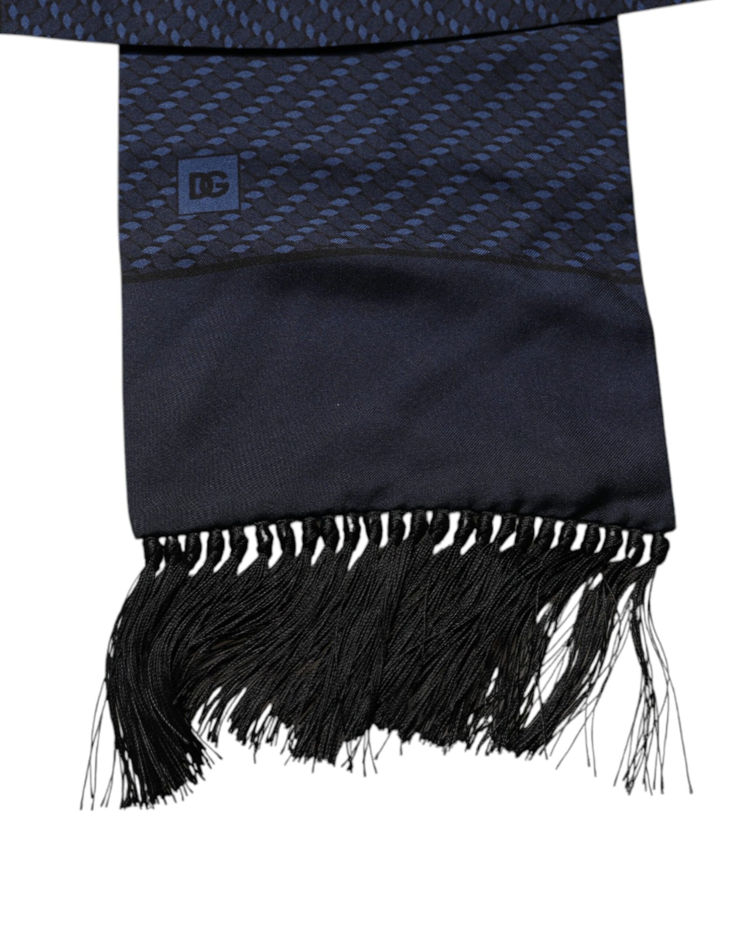 Dark Blue Fantasy Fringes Neck Wrap Scarf