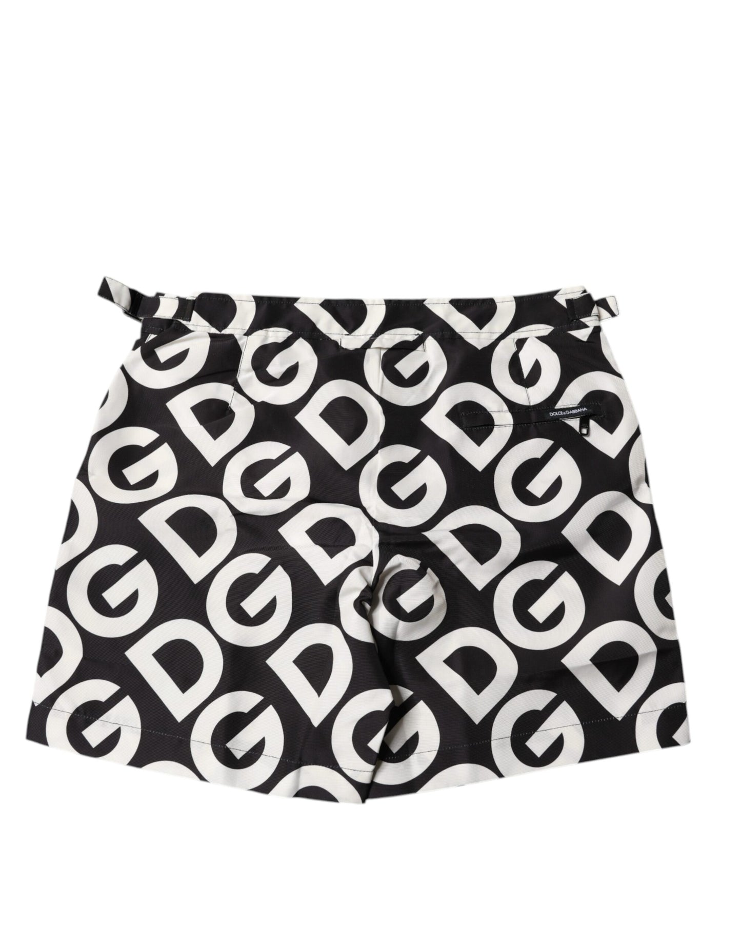Black White Logo Beachwear Shorts Swimwear