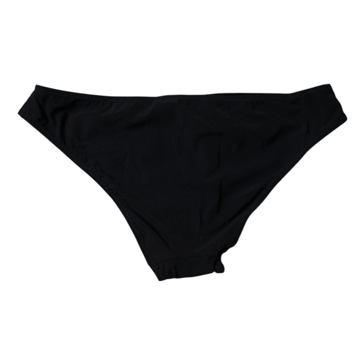 Black Nylon Stretch Mid Waist Panty Underwear