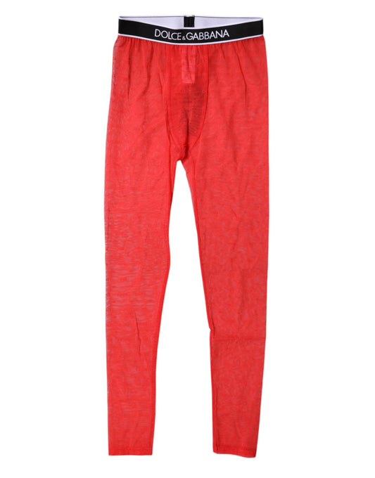 Red Logo Lace Lingerie Tight Pants Underwear