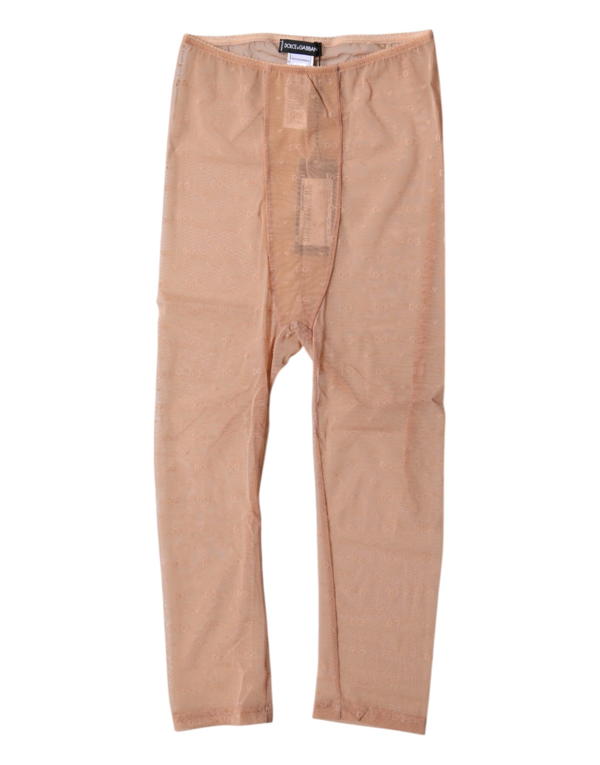 Brown Logo Lace Lingerie Cropped Tight Underwear